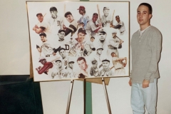 James-with-20-Greatest-Hitters-Painting
